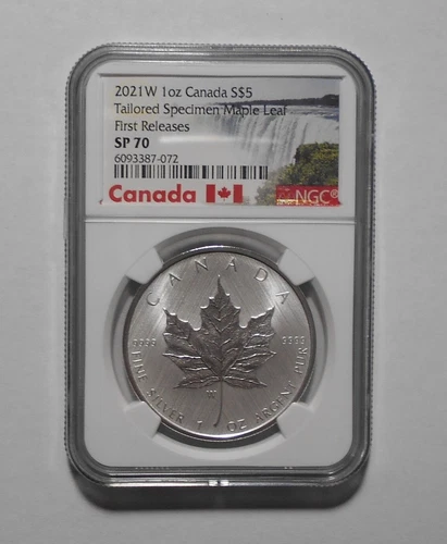 2021 W $5 Canada Tailored Specimen Maple Leaf 😊 ~ NGC SP 70