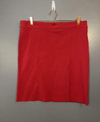 Nice Wear Skirt Womens XL Red Pencil Career Office Work Made in USA Vintage 90s
