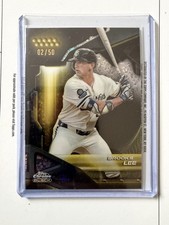 2026 Topps Chrome Black Baseball Brooks Lee Gold Mini Diamond Refractor 02/50