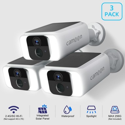 solar security cameras wireless outdoor 2K Security Camera System WiFi IPOutdoor