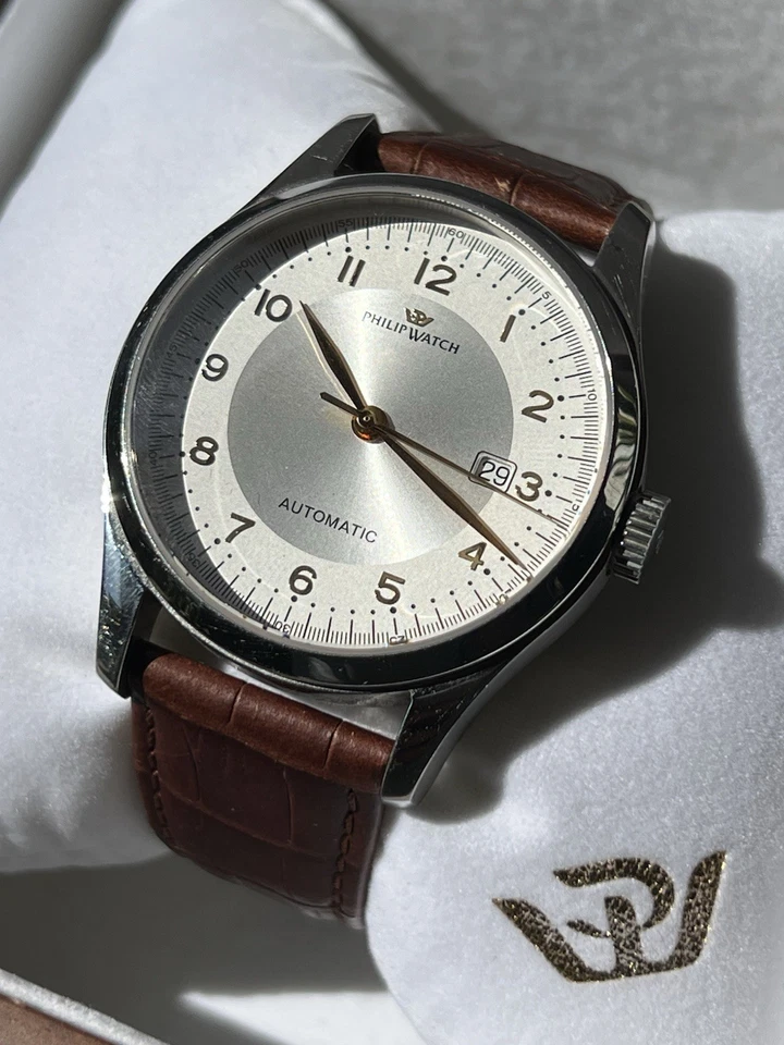 RARE FIND⚡️Philip Watch SWAN ⚡️Automatic Swiss 8221140025-15527 Works W Box & P - Image 2 of 4