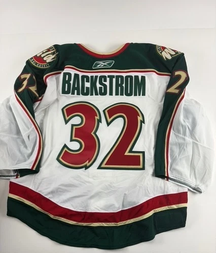 2009-10 Niklas Backstrom Minnesota Wild Game Worn NHL Hockey Jersey