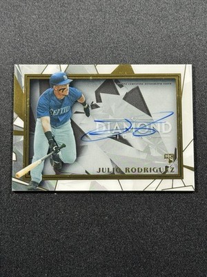 2022 Topps Diamond Icons Black /5 Autographs Julio Rodriguez #IOTDJR