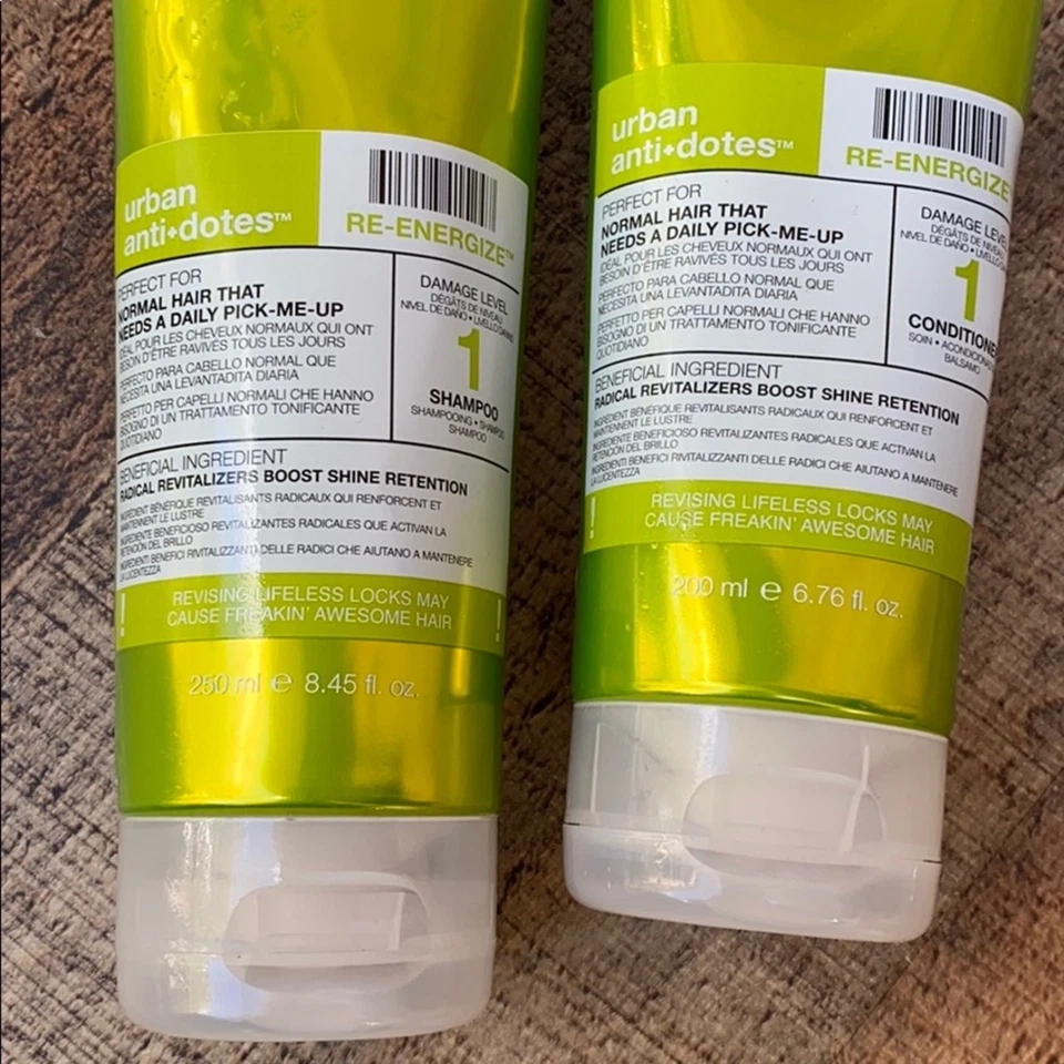 TIGI Cabezal de Cama Antídotos Urbanos Re-Energize Set NUEVO Foto 3 de 4