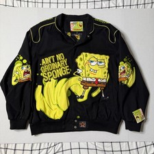 JH Design Nickelodeon Spongebob Jacket Mens 2xl Jeff Hamilton NWT Racing Coat