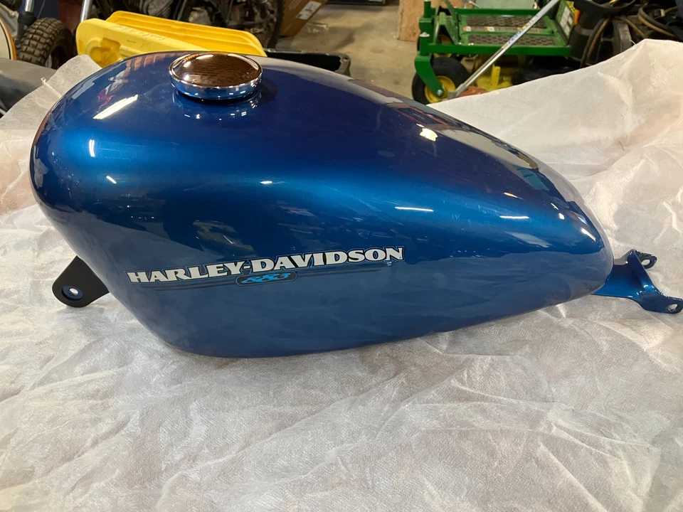 Harley Davidson 883 Sportster tanque de gasolina como novo estado pintura oemblue - Imagem 4 de 4