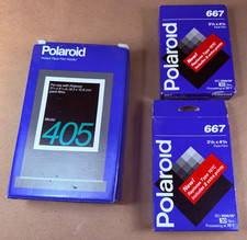 Polaroid Model 405 3 x4  Inch Land Pack Film Holder  Film 