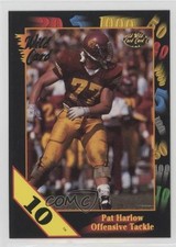 1991 Wild Card Draft 10 Stripe Pat Harlow #38 Rookie RC 2u3. rookie card picture