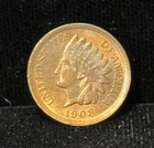 1908 United States Indian Head One Cent Coin 1C