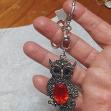 Keychain Owl Rhinestones