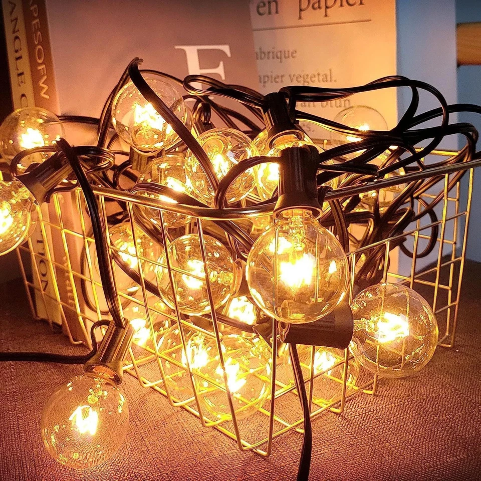 15/25Pcs Outdoor LED String Bulbs - 220V E12 G40 Globe Replacement - Image 2 of 4