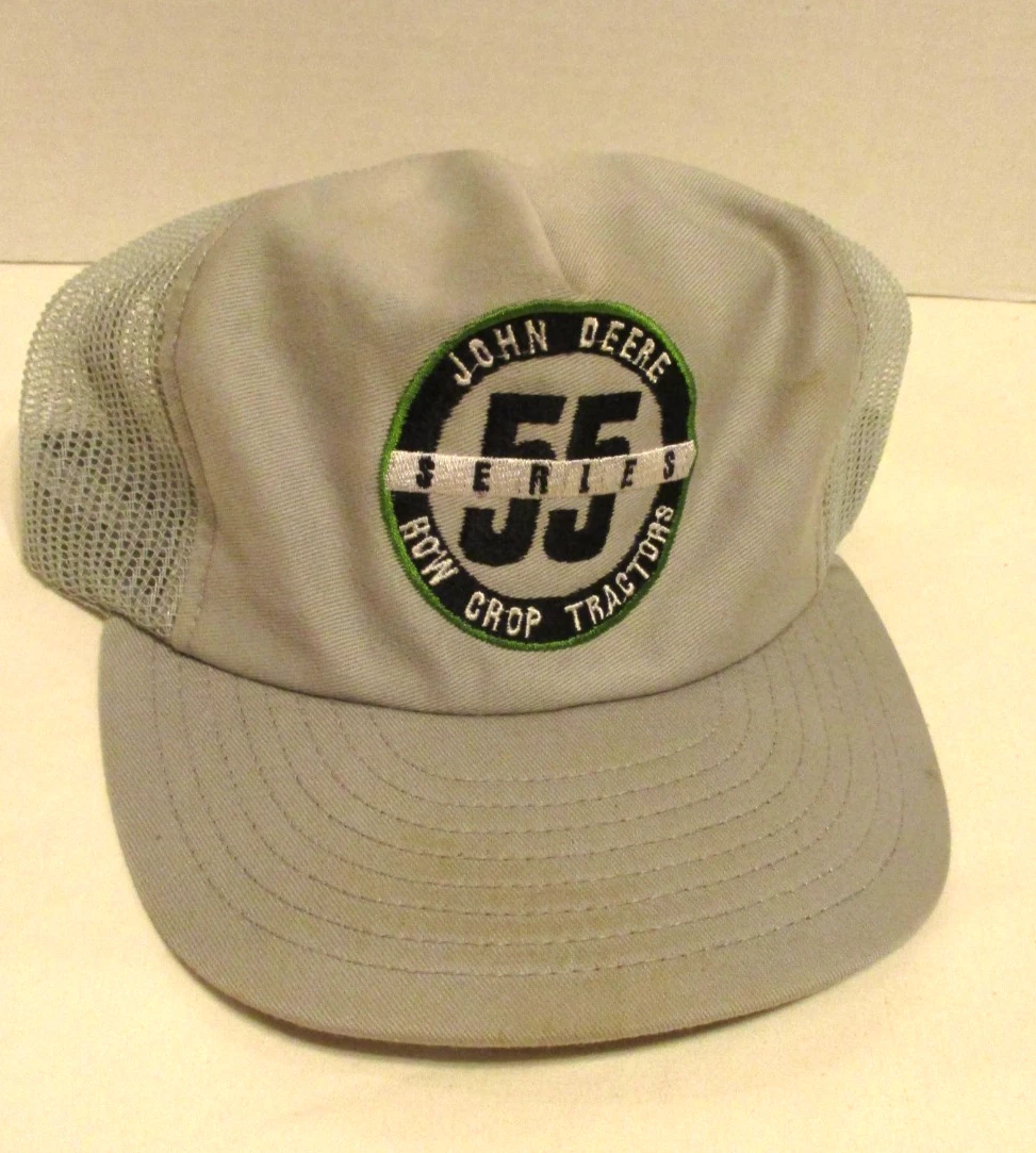 John Deere Hat 1997 Grey White Black Snapback Trucker Style Summer Outdoors Cap
