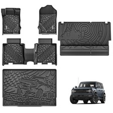 3w Ford Bronco Floor Mats Cargo Liner 3.bronco 4dr 2021-2025 Full Set