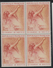 1973.FRANCE YVERT BLOC DE 4 N°1742 Neuf**EXTRA CHARLES LE BRUN