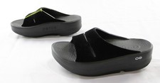 OOFOS Women's OOmega OOahh Limited Platform Slides LB3 Posh Black US:9 UK:7