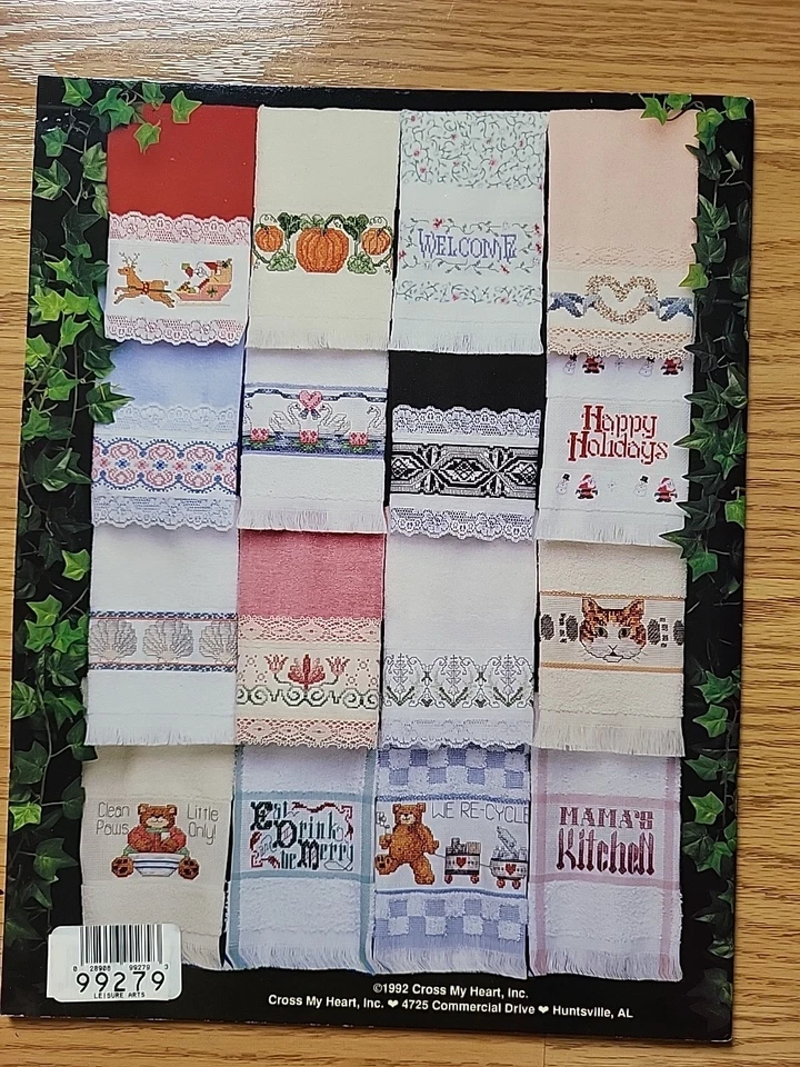 The Total Towel Book Cross Stitch Booklet Cross My Heart Inc - 50 Designs - Image 2 of 4