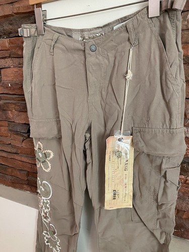DA NANG SURPLUS INDO-CHINE WOMENS BAGGY PANTS MEDIUM EMBROIDERED NWT - Picture 2 of 8