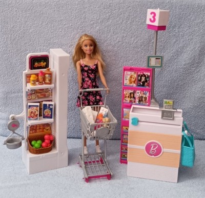 Mattel. Barbie Supermarkt, Spielset mit Puppe und Zubehör... Top Zustand
