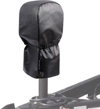 Durable Black Vehicle Cover for Power Tongue Jack UV Resistant All Season Use