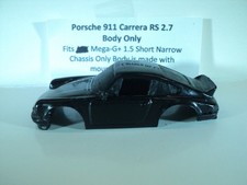 HO scale Slot Car Custom Resin body only Porsche Carrera 911 2.7 in Black