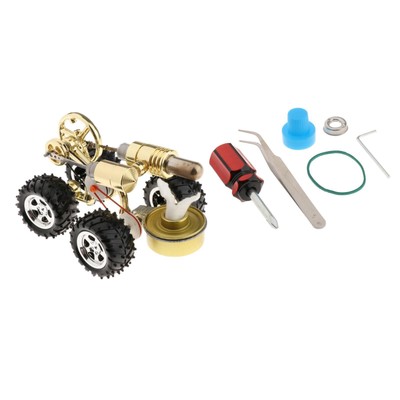 Baosity Air Stirling Motor Auto Modell mit LED Licht Teens Lernspielzeug für