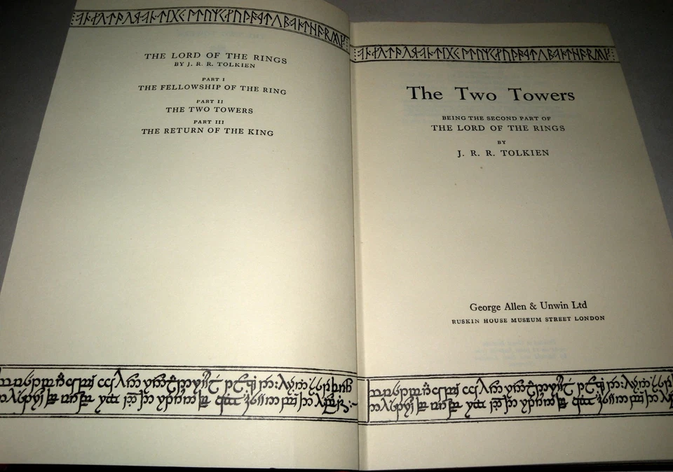 The Two Towers- J. R. R Tolkien - HB/DJ - 1st Edition / 6th Impression 1959 - Image 4 of 4