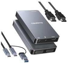 Aluminum HDMI Capture Card, USB 3.0 1080P 60FPS Audio Video Capture Card 4K30Hz