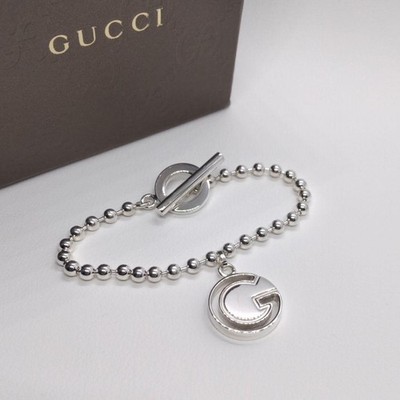 GUCCI G Silber Armband Armreif Ag 925 gebraucht guter Zustand echt Kugelkette