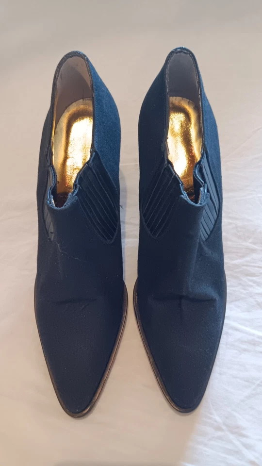 Botines negros vintage años 90 Jean Paul Gaultier para Stephane Kelian talla 38 8 Foto 2 de 4