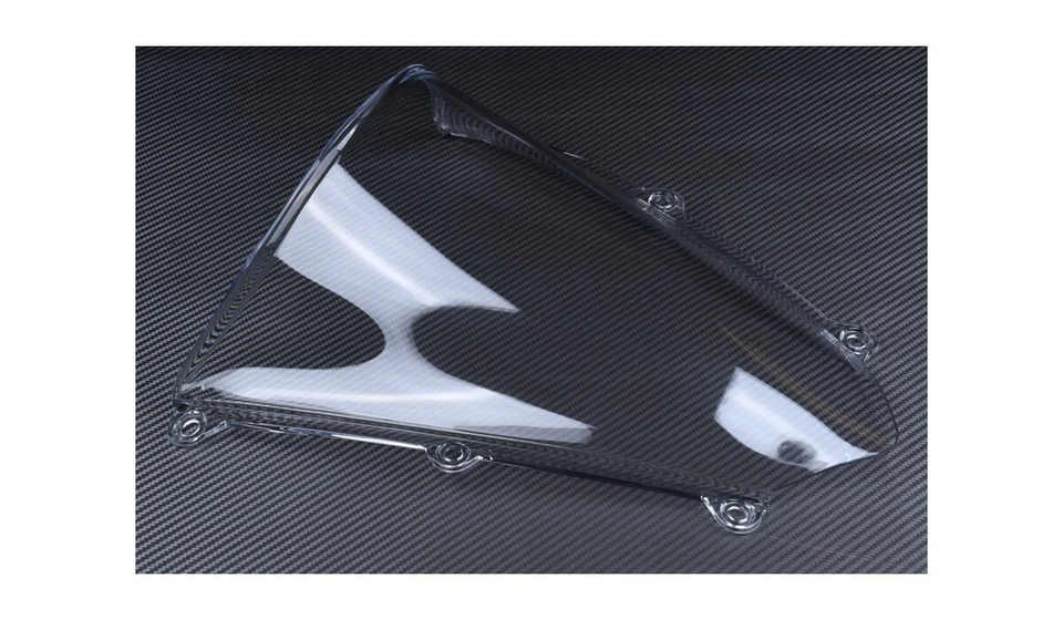 Bulle Transparente + Carbone Bleu / Saute Vent HONDA CBR 600 RR 600RR 2009-2012 - Photo 3/4