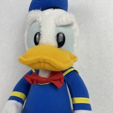 Vintage Walt Disney Donald Duck Plush Stuffed Toy Sailor Suit Mid-Century Korea