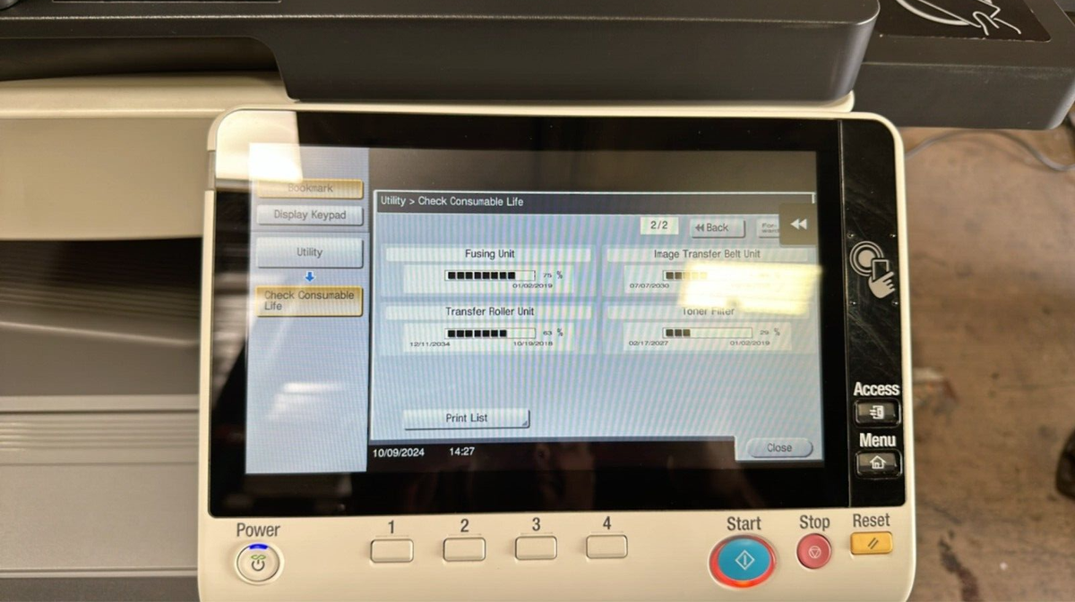 Konica Minolta Bizhub C458 Copy / Printer / Scanner / Fax / Low