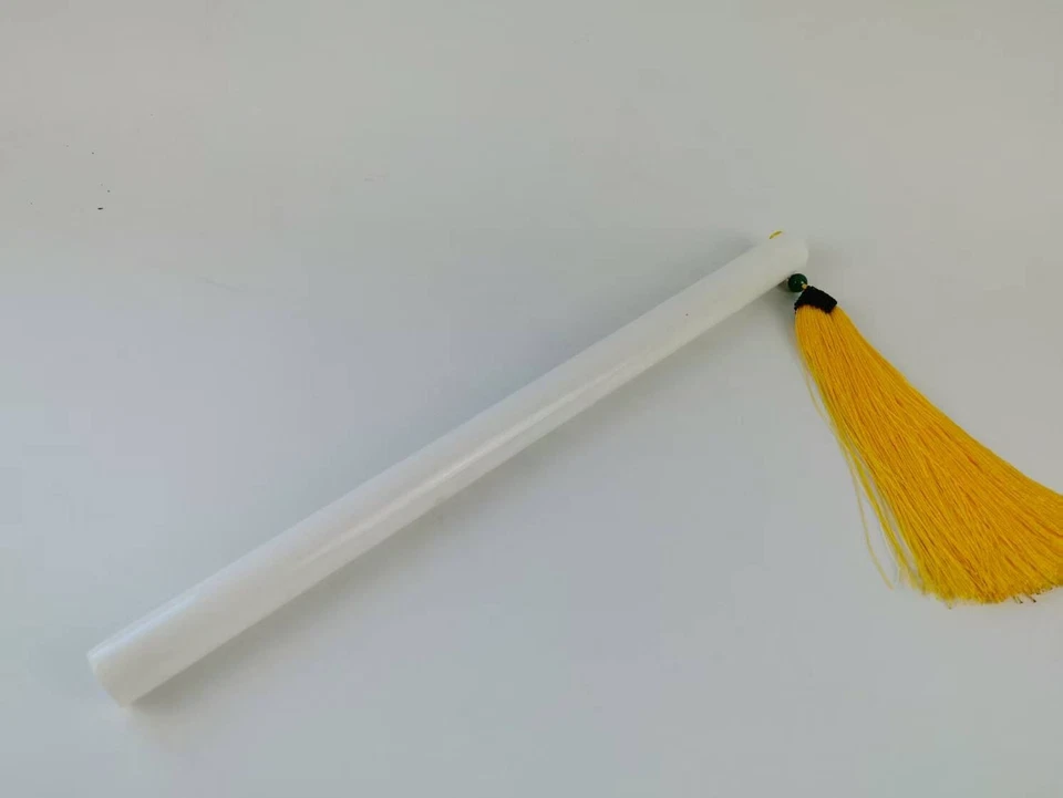 Flauta china de jade blanco natural - Instrumento musical nítido para principiantes Foto 4 de 4