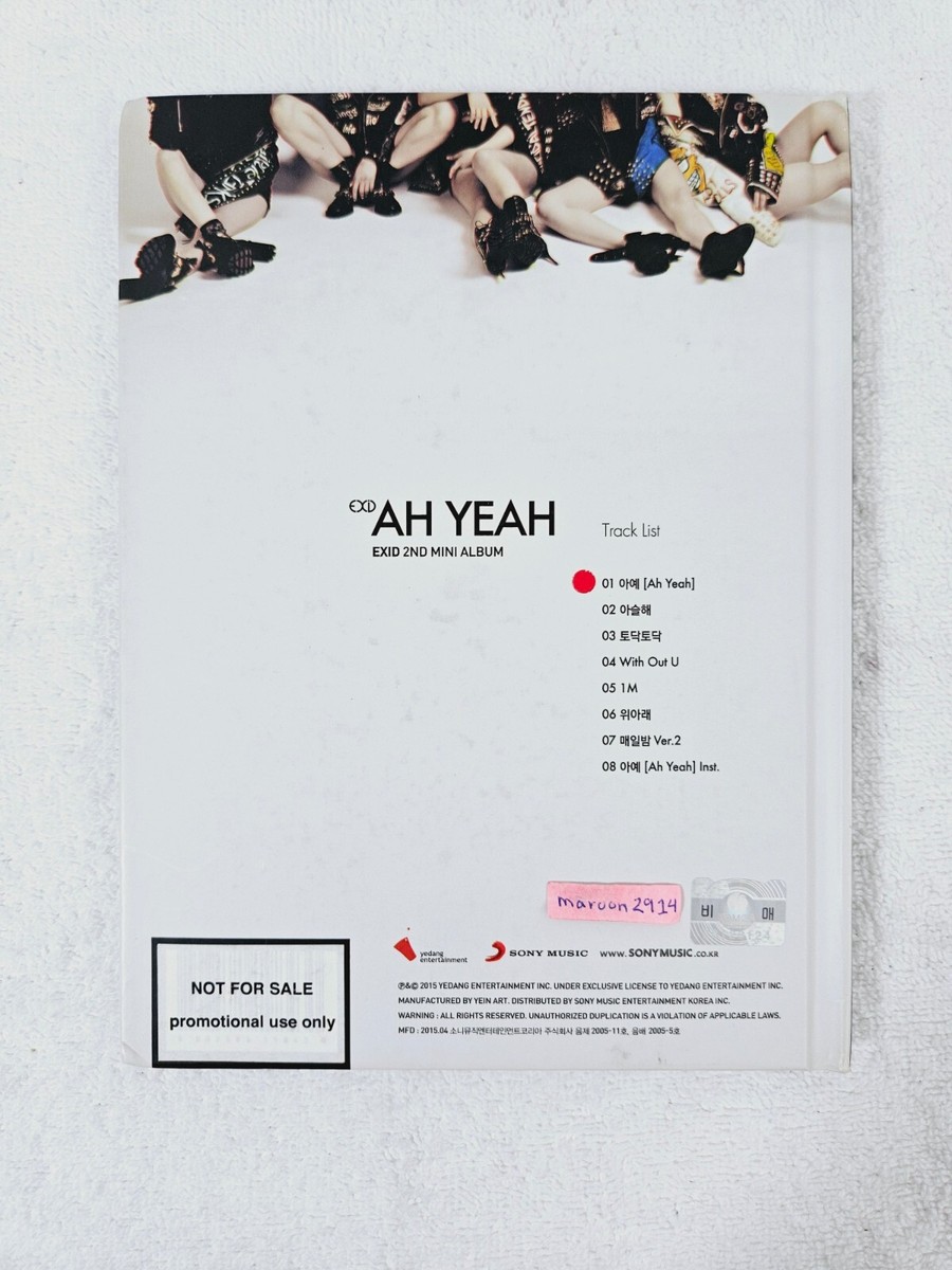 EXID Ah Yeah Signed Promo Album Autographed 2nd Mini - flawed [US