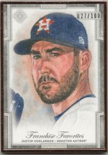2019 Topps Transcendent JUSTIN VERLANDER Reproduction Sketch 27/100 Astros FFRJV