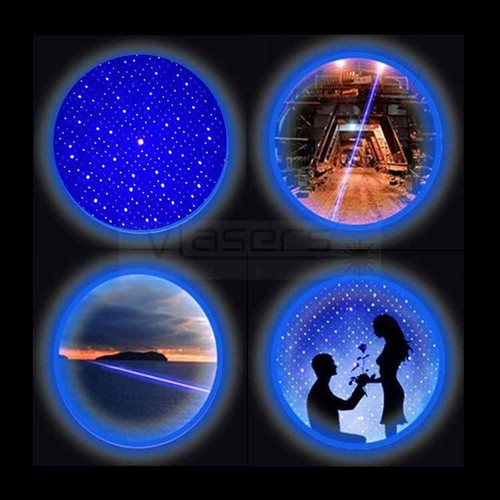 Puntatori laser blu messa a fuoco regolabile 450nm luce fascio visibile - Foto 11 di 11