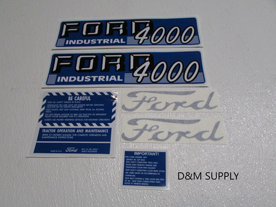Tractor Decal Set To Fit Ford 4000 Industrial With Caution Stickers 1115 1549 Ebay Tractor Decal Set To Fit Ford 4000 Industrial With Caution Stickers 1115 1549 Ebay