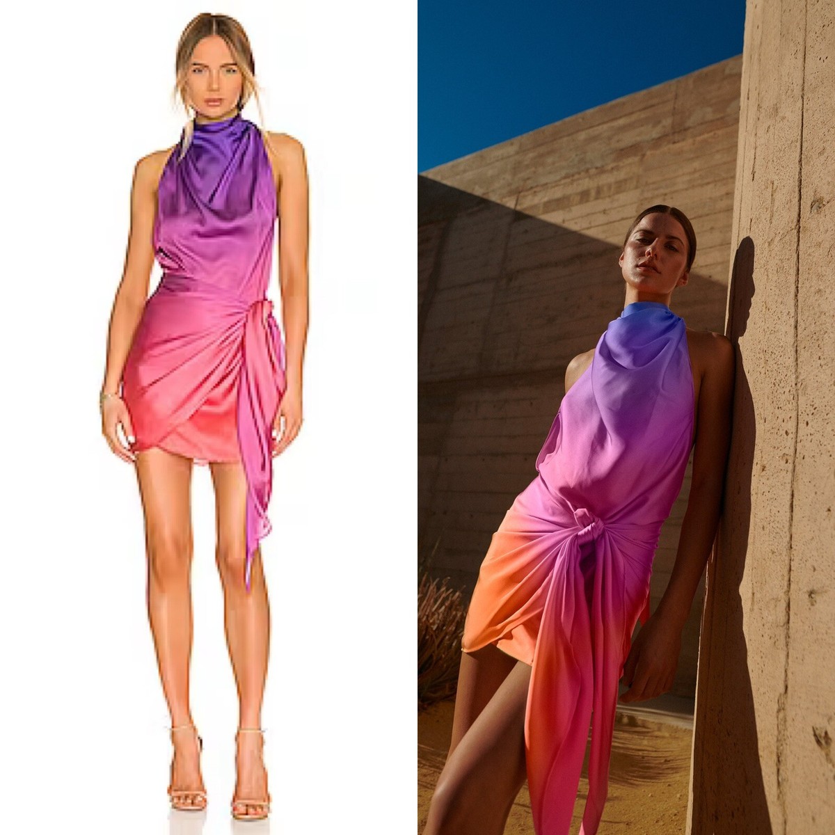 baobab providencia ombr satin mini dress Baobab Providencia Mini Dress by Baobab
