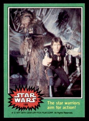 1977 Topps Star Wars #199 The Star Warriors Aim For Action! VG/EX