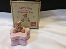 Gund Baby  s First Keepsake Box - Teddy Bear - Star - Pink - Girl- NIB
