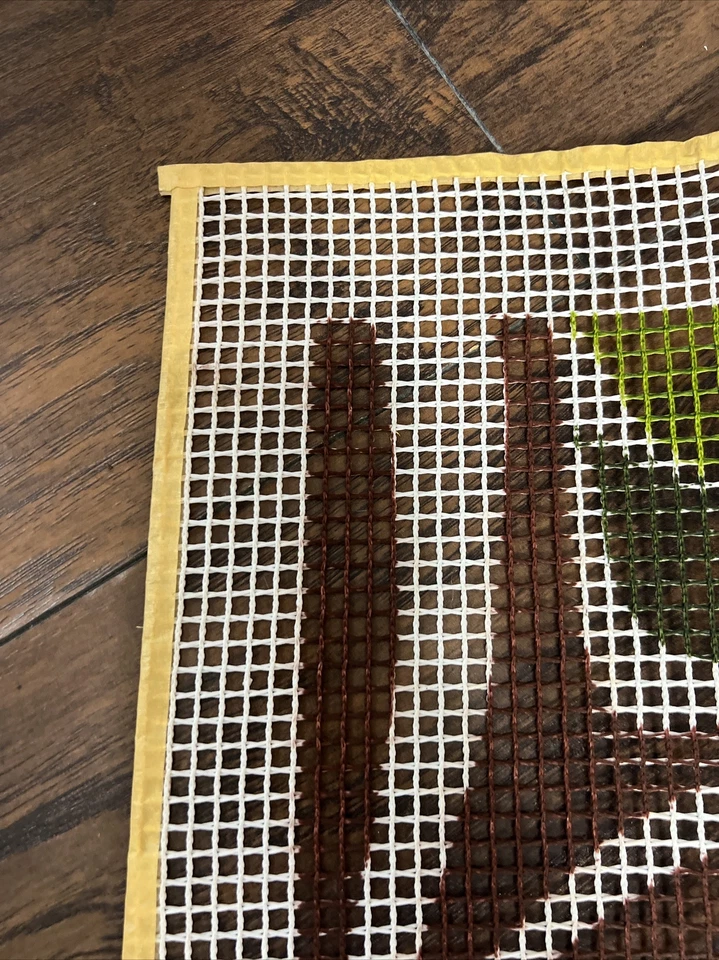 De Colección Bucilla Colgar Decorador Panel de Pared Gran Alfombra Búho Gris Colgante de Pared 15x48 Foto 4 de 4