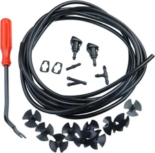Windshield Washer Hose 22pcs Kit Universal for Dodge Chrysler Jeep Ram.