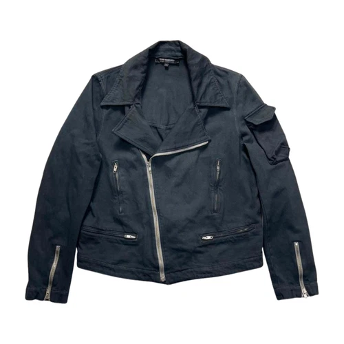 Raf Simons Archive 05ss Denim Double Riders Jacket Size 48 Vintage Used