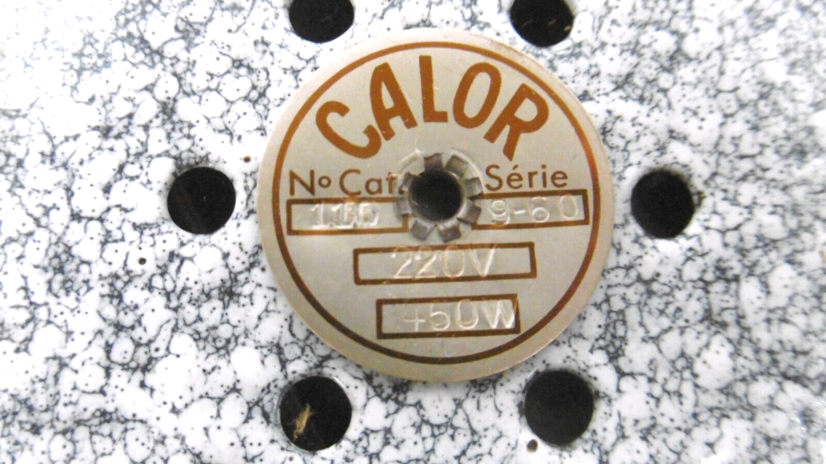 Ancien Réchaud Calor Modèle 110 émaillé, Avec Notice Et Pub Magasin Lyon