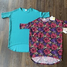 NWT Lot Of 2 Lularoe Shirt Tops; Women’s Size XXS 2XS Geometric Pattern New Tags