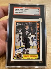 Wayne Gretzky Autograph SGC Authenticated Collector Card 1989 Topps Auto Hockey