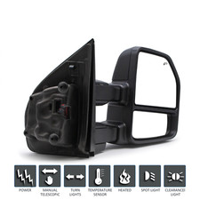 Tow Mirror For 2017-2019 Ford F250 F350 Power Heated Signal Passenger Right Side