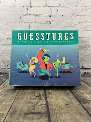 Vintage GUESSTURES  The Game of Split-Second Charades (1990) by Milton Bradley