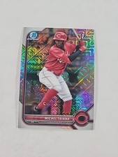 Michel Triana 2022 Bowman Chrome Mojo Refractor 1st #BCP-75 Reds