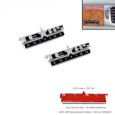 2pc 3d Texas Edition Dash Emblem Chevy Silverado Sierra Truck Universal